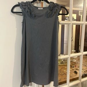 Hanna Andersson grey dress and cropped tights size 130 and 110